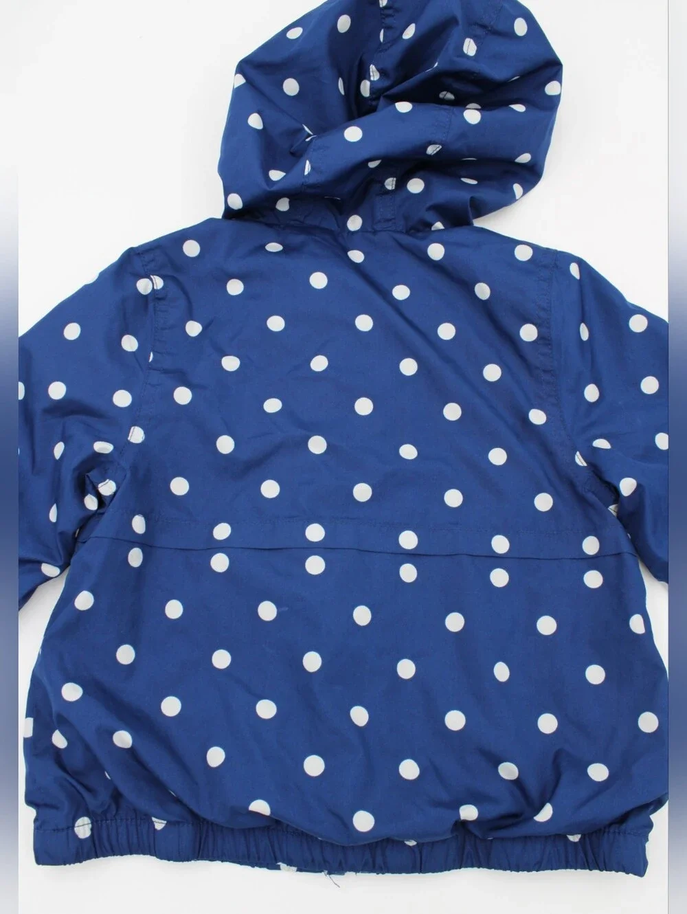The Children's Place Girls Polka Dot Windbreaker Navy White 4T